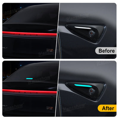 Model Y Juniper Smart Fender & Rear Window Ambient Lighting installed in vehicle