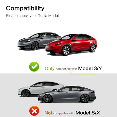 Model 3/Y Tempered Glass Screen Protector Matte on Model Y display