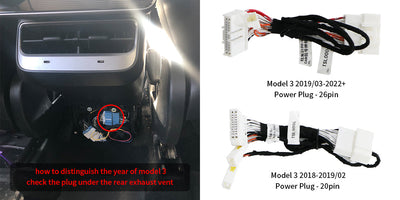 Model 3/Y Streaming Rearview Mirror Carmera Dashcam for Tesla Model Y - in vehicle setup