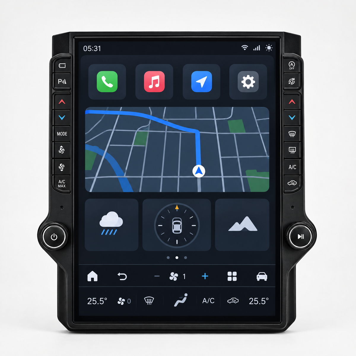 SquareWheels 15.6-inch vertical touchscreen for the Ford Bronco, front view