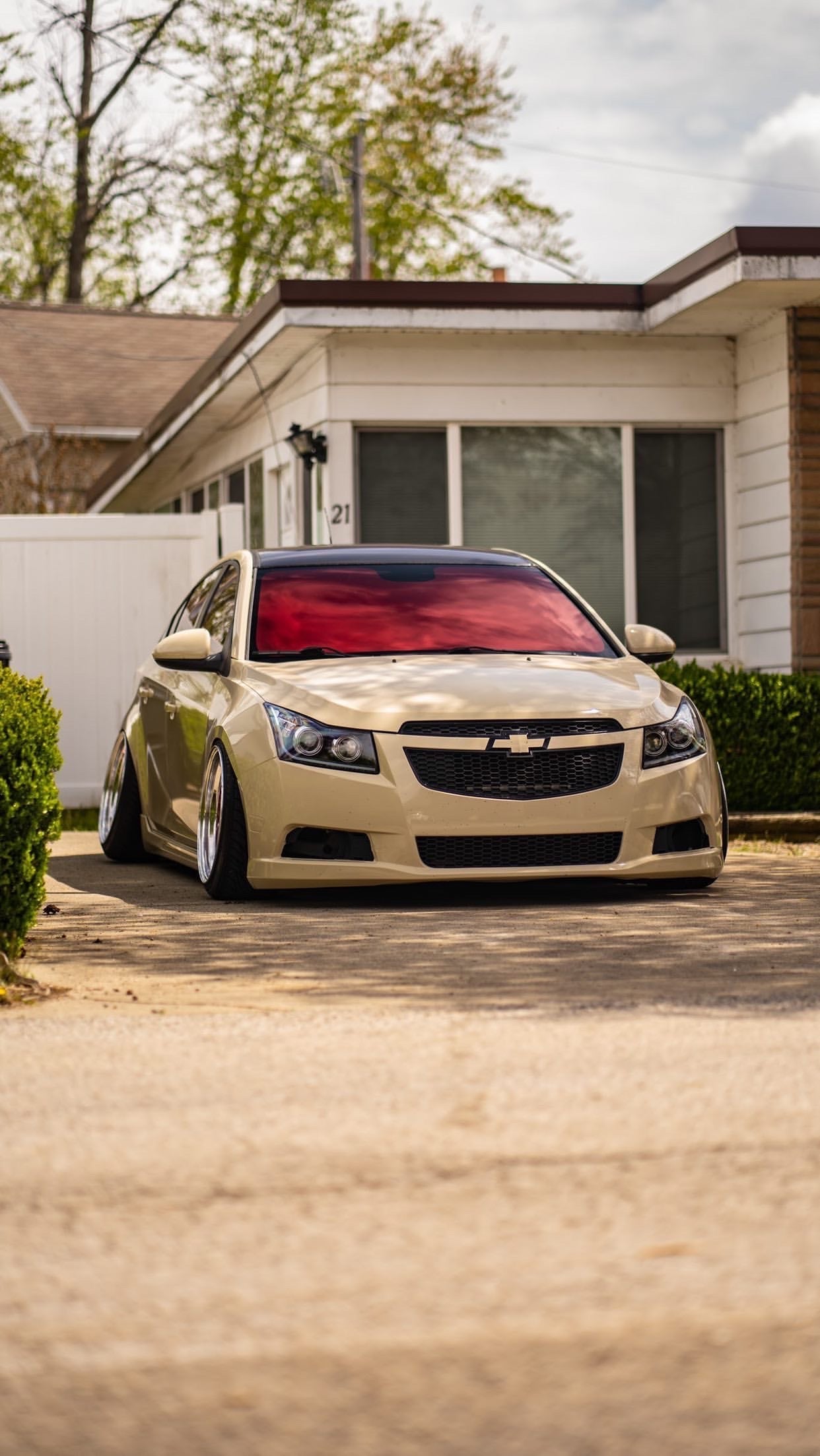 Reflective Window Tint — Vulcan Red