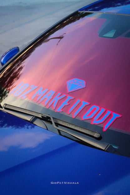 Reflective Window Tint — Vulcan Red