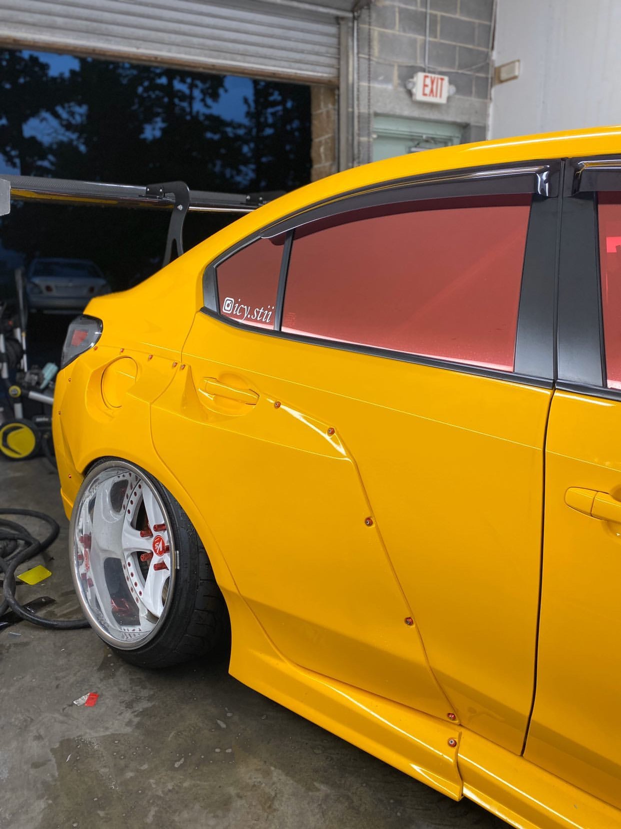 Reflective Window Tint — Vulcan Red