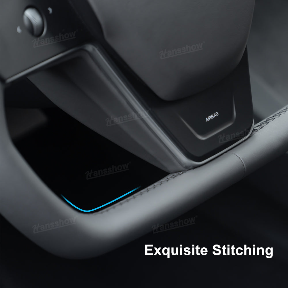 Cyber Steering Wheel for Model Y / 3 Inspired by Cybertruck Style - Nappa leather option