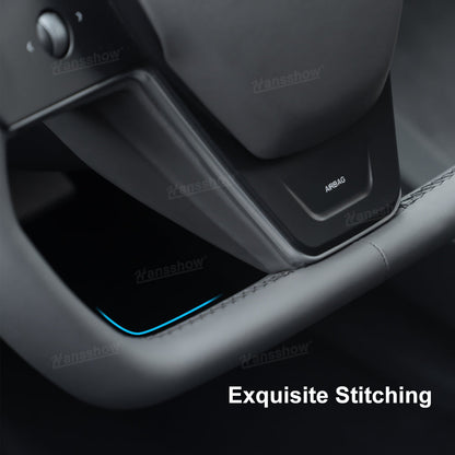 Cyber Steering Wheel for Model Y / 3 Inspired by Cybertruck Style - Nappa leather option