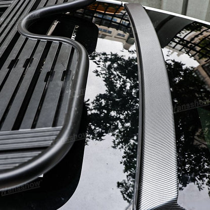 Tesla Model Y Real Carbon Fiber Roof Spoiler Bat design