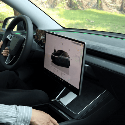 Model 3 Highland & Model Y Juniper Screen Swivel Mount side view