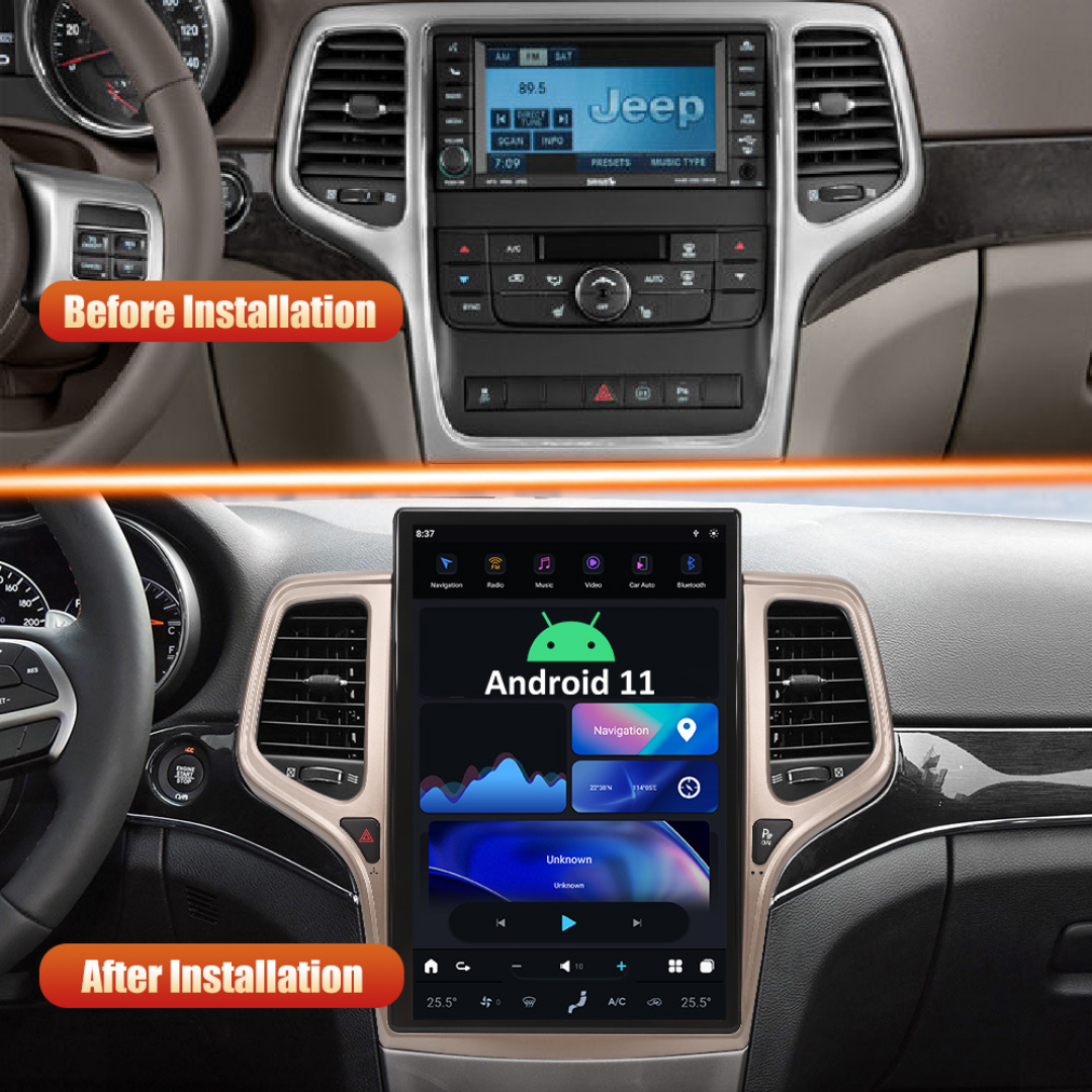 Jeep Grand Cherokee (2014-2020) Unidad principal Android 11 Serie G