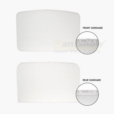 Model 3/Y Glass Roof Sunshades for Tesla Model Y - Front view