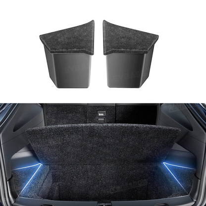 Model Y Juniper Rear Trunk Storage Box Side Organizer front view