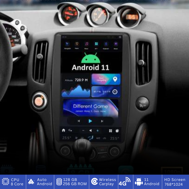 Pantalla estilo Tesla Serie G para Nissan 370Z (Android 11, 13.6")