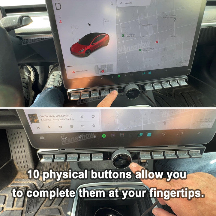 Center Console Control Button for Tesla Model Y/3 - Installation process