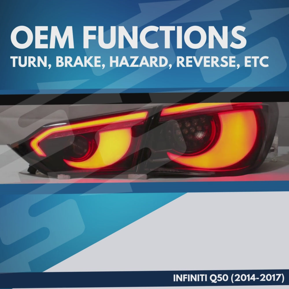 Hawkeye Animated Tail Lights for Infiniti Q50 (2014-2017)