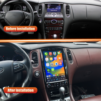 G-Series Android head unit side angle view for Infiniti QX50