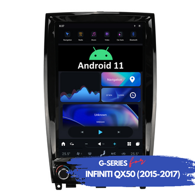 G-Series Android head unit for Infiniti QX50 front view