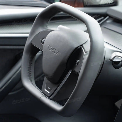 Cyber Steering Wheel for Model Y / 3 Inspired by Cybertruck Style - Unique design features