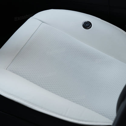 Model 3&Y Cooling Seat Cover in a parked Tesla Model 3