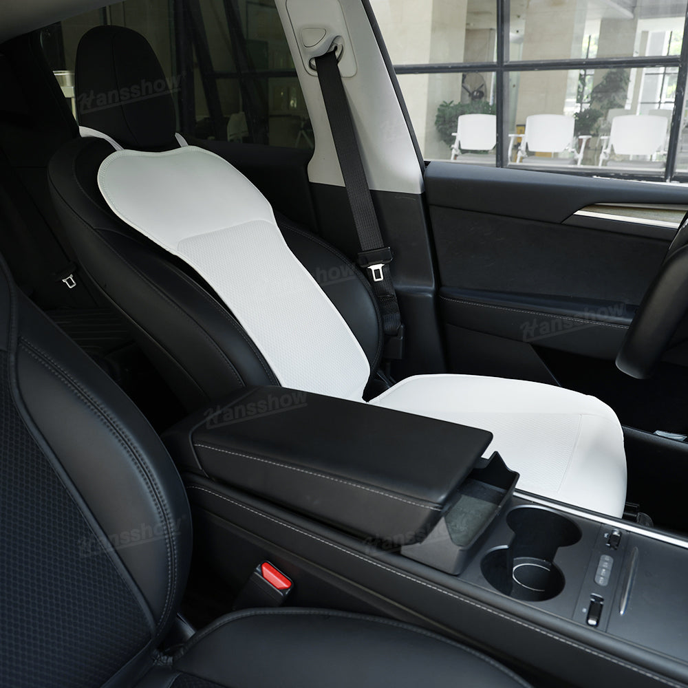 Model 3 & Y Cooling Seat Cover in action during drive