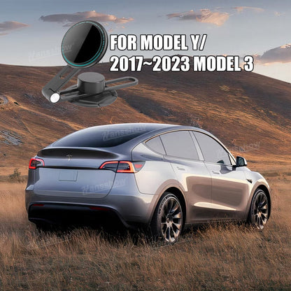 Tesla Car Rechargeable Phone Holder Mount in Model Y Juniper