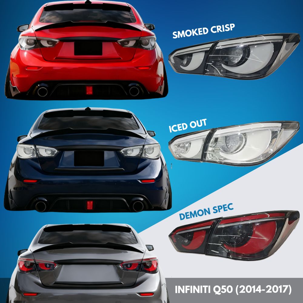 Hawkeye Animated Tail Lights for Infiniti Q50 (2014-2017)