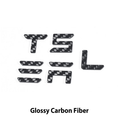 Model Y Juniper Carbon Fiber Emblem showcasing OEM fit