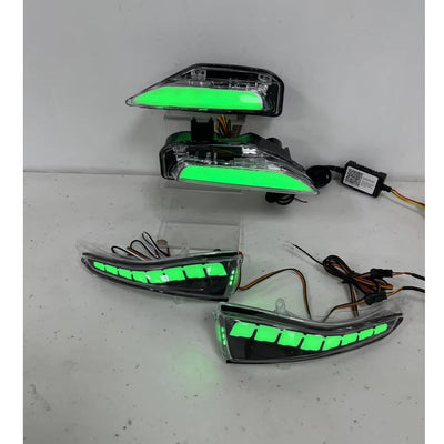 2014-2024 Infiniti Q50 Q60 Q70 Flow Series RGB LED Side Mirror Lights + Turn Signals
