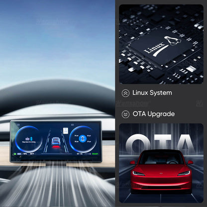 Model 3/Y F9 Touch Screen Smart Dashboard with CarPlay