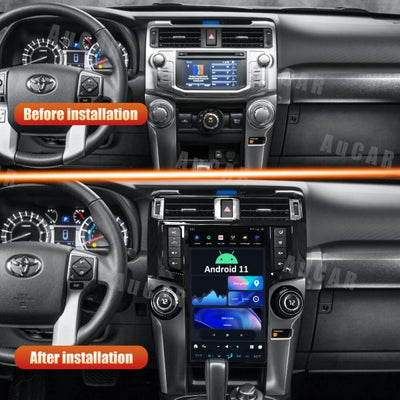G-Series head unit installed in Toyota 4Runner dashboard