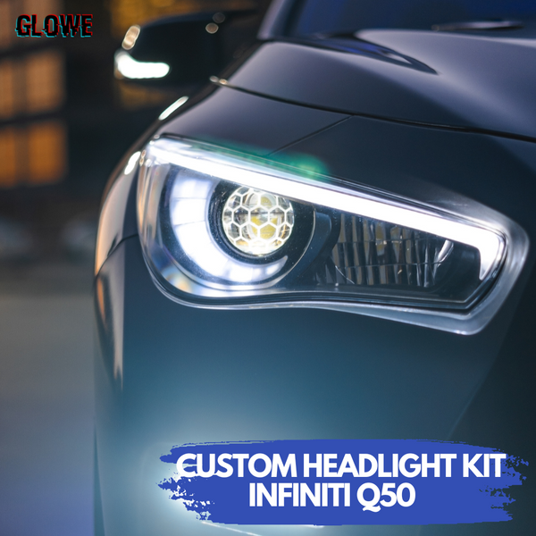 RGB Headlight Kit for Infiniti Q50 (Glowe@SQUAREWHEELS)