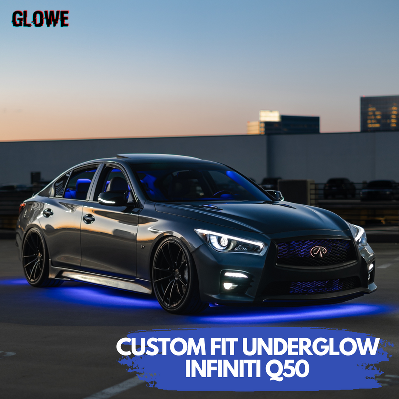 Q50 Premium Custom-Cut RGB Underglow (Glowe)